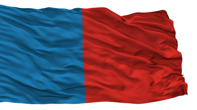 Narbona City Flag, Country France, Isolated On White Background