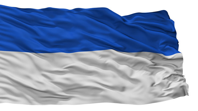 Stadtlohn City Flag, Country Germany, Isolated On White Background
