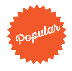 popular stamp on white