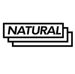 natural stamp on white