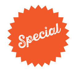 special stamp on white