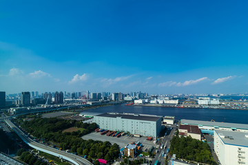 Obraz premium (東京都ｰ都市風景)お台場から見る有明側展望風景１