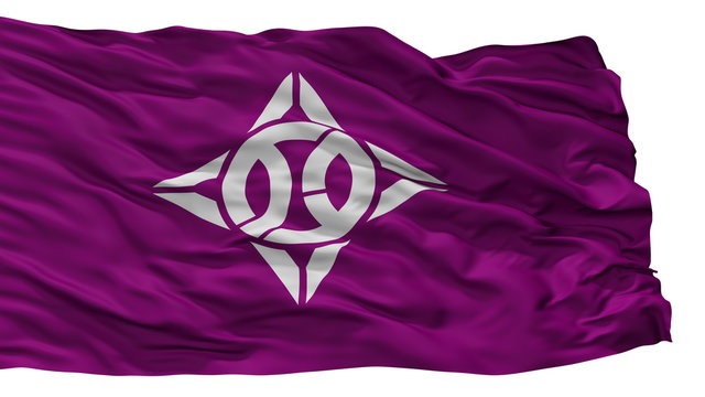Itabashi City Flag, Country Japan, Tokyo Prefecture, Isolated On White Background