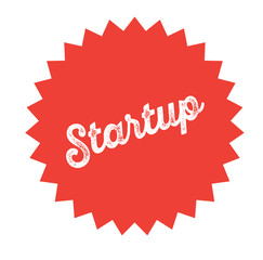 startup stamp on white