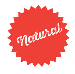 natural stamp on white