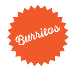 burritos stamp on white