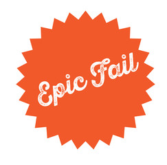 epic fail stamp on white