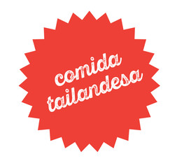 thai food stamp on white