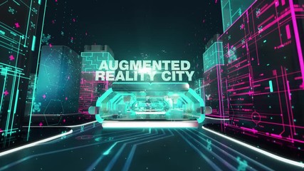 Android with digital technology concept