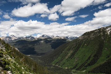 Fototapeta na wymiar Bugaboo Glacier Valley at Bugaboo Provincial Park in British Columbia