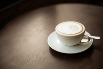 Late coffee cup