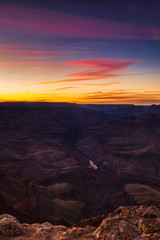 Sunset over the Grand Canyon