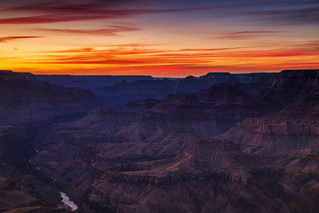 Fototapeta na wymiar Sunset over the Grand Canyon