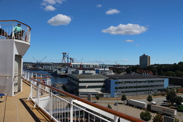 Harbor of Kiel in Germany