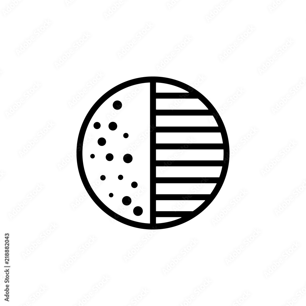 Poster crescent moon sign icon. element of weather sign for mobile concept and web apps icon. thin line ico
