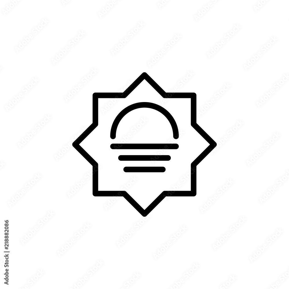 Poster sunny sign icon. element of weather sign for mobile concept and web apps icon. thin line icon for we
