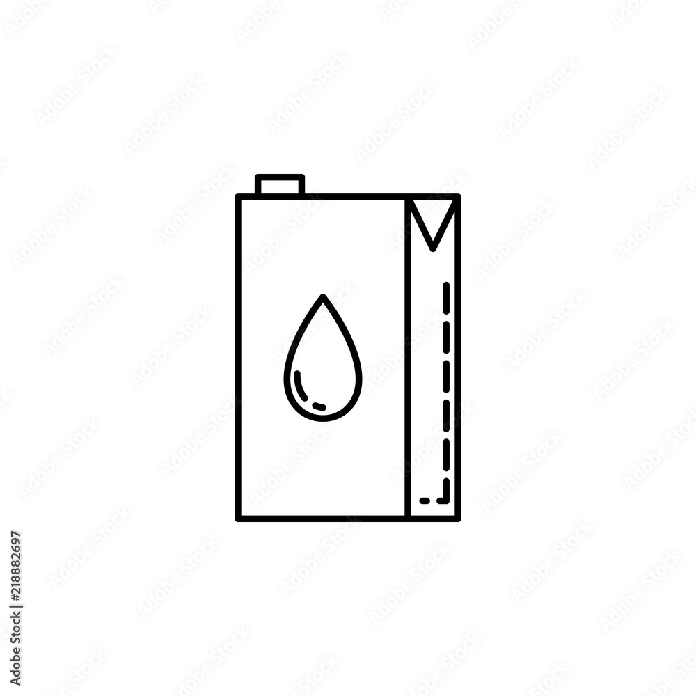Poster carton of milk dusk icon. element of drinks and beverages icon for mobile concept and web apps. thin