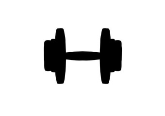 Dumbbell eps vector isolated on white background