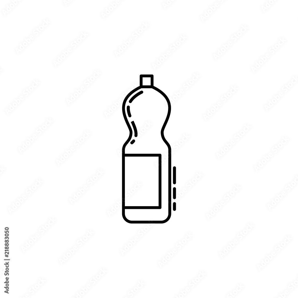 Poster bottle of juice dusk icon. Element of drinks and beverages icon for mobile concept and web apps. Thin line bottle of juice icon can be used for web and mobile