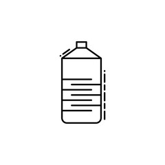 water bottle dusk icon. Element of drinks and beverages icon for mobile concept and web apps. Thin line water bottle icon can be used for web and mobile