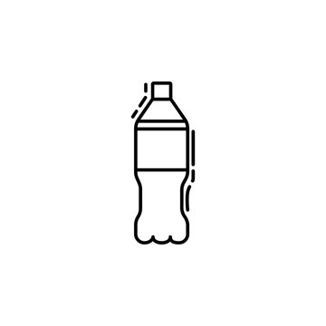 soda bottle dusk icon. Element of drinks and beverages icon for mobile concept and web apps. Thin line soda bottle icon can be used for web and mobile