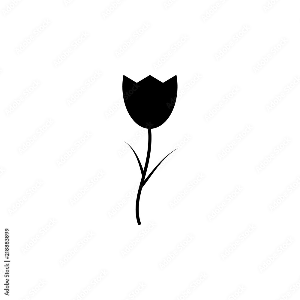 Poster tulip icon. element of simple icon. premium quality graphic design icon. signs and symbols collectio