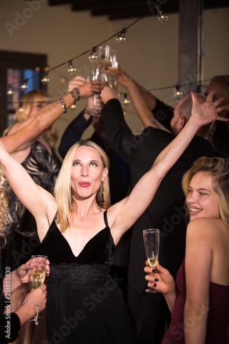 Woman On The Dance Floor At Party Stock Photo And Royalty Free Woman On The Dance Floor At Party