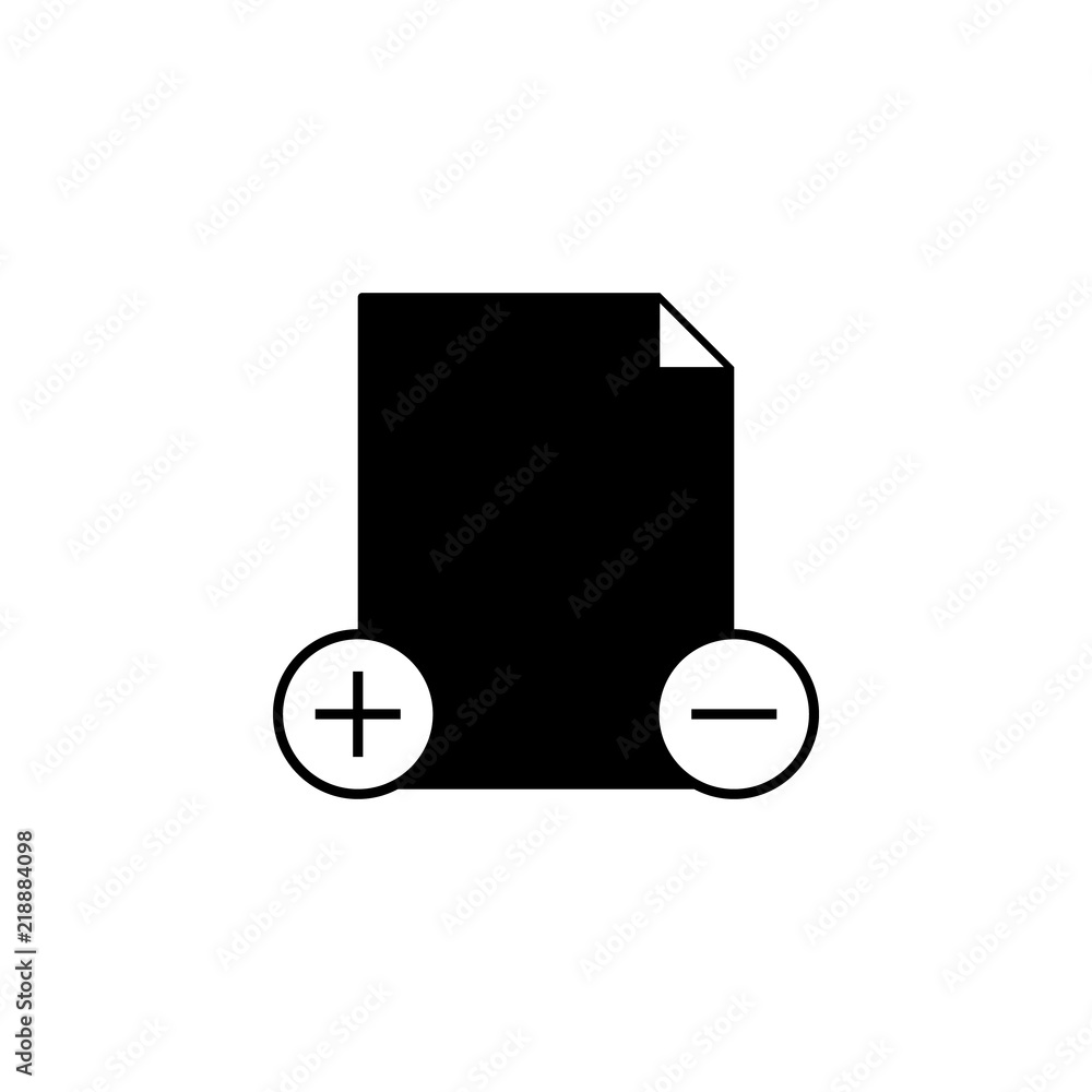 Poster add and remove document icon. element of simple icon. premium quality graphic design icon. signs and