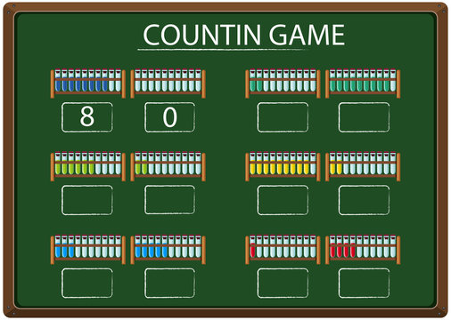 A Counting Game On Chalkboard