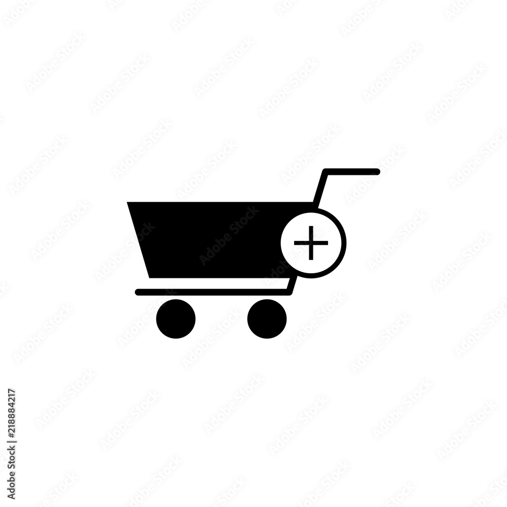 Poster add cart icon. element of simple icon. premium quality graphic design icon. signs and symbols collec