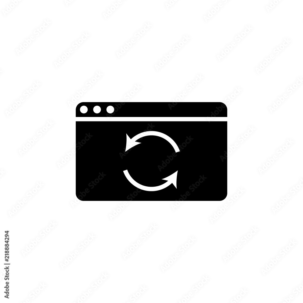 Poster browser refresh icon. element of simple icon. premium quality graphic design icon. signs and symbols
