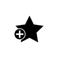 plus star icon. Element of simple icon. Premium quality graphic design icon. Signs and symbols collection icon for websites, web design, mobile app