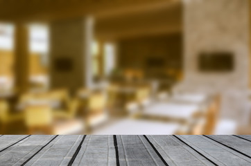 table top and Blurred Restaurant hipster