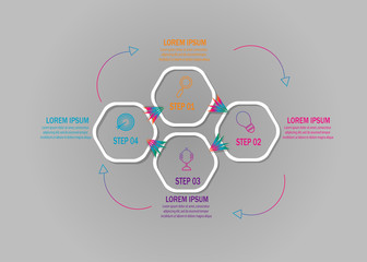 Obraz premium creative timeline infographic template element for workflow,process,presentation with modern concept design vector