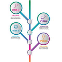 Obraz premium creative timeline infographic template element for workflow,process,presentation with modern concept design vector