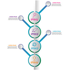 creative timeline infographic template element for workflow,process,presentation with modern concept design vector