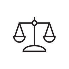 Law scale icon Vector illustration, EPS10.