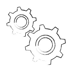 gears machinery isolated icon