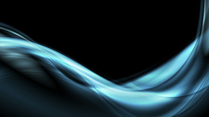 Dark blue abstract flowing dynamic waves abstract background