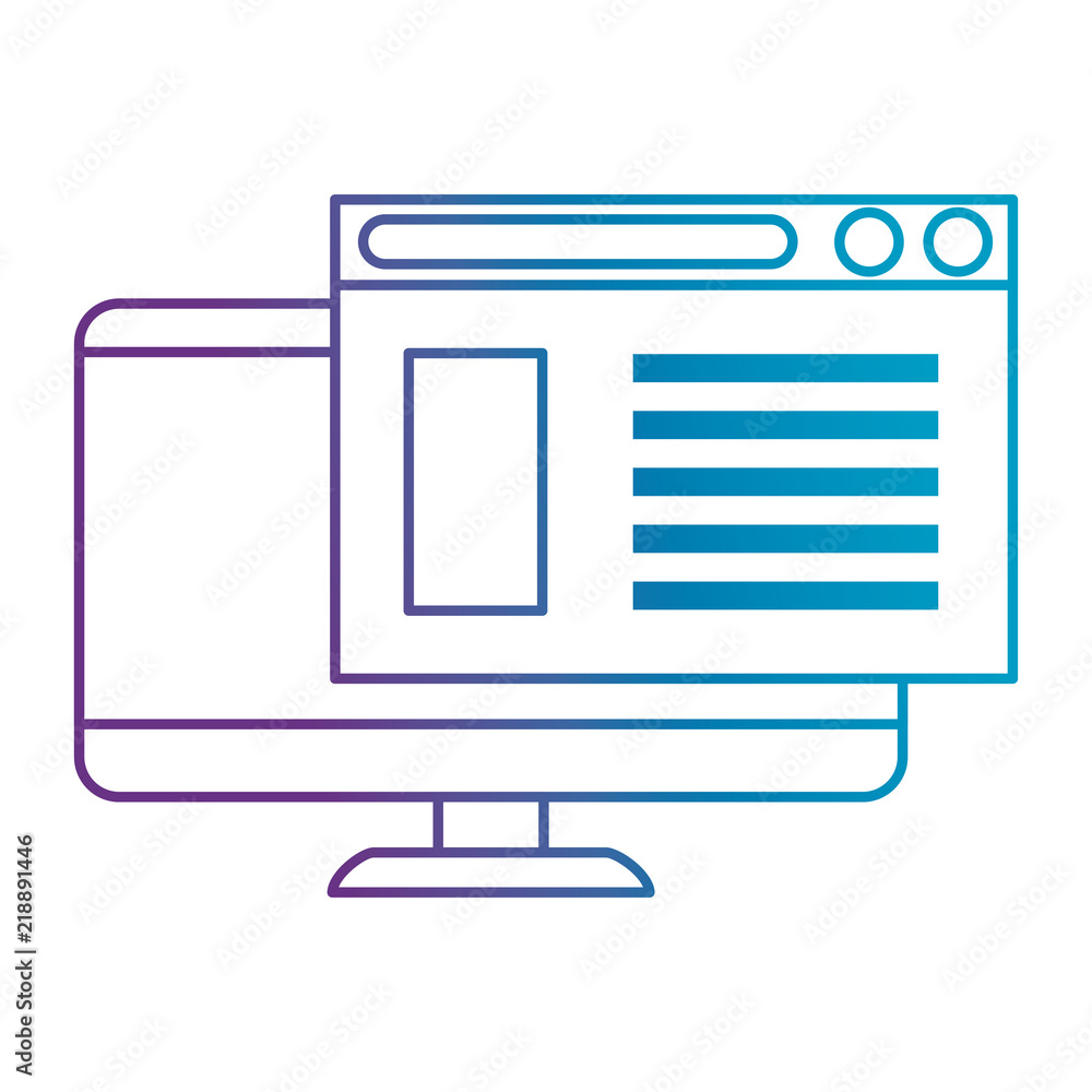 Poster monitor computer with webpage template