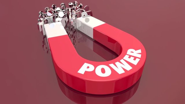 Power Influence Sway Magnet Pulling People 3d Animation