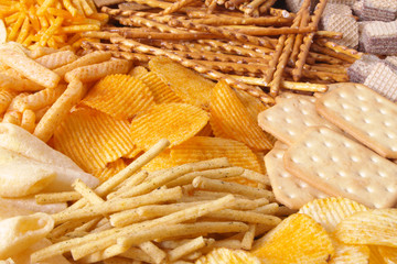 Snack food close up