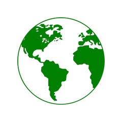 Vector logo globe, Earth icon, Earth logo