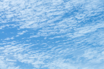 Fototapeta na wymiar Cirrocumulus cloud beautiful blue white sky background