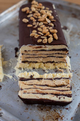 Schokoladen Erdnussbutter Semifreddo 