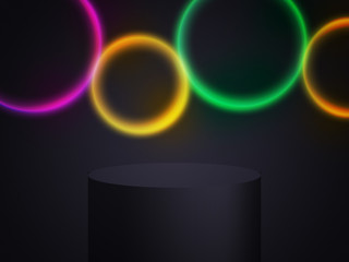 Neon Lights Stage Background