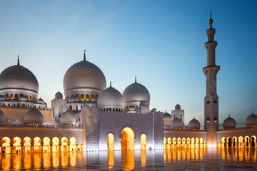 Sheikh Zayed Grand Mosque in Abu Dhabi.