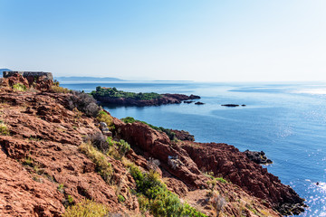 Cap Roux Esterel Meer Felsen