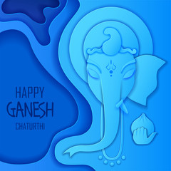 Lord Ganpati background for Ganesh Chaturthi festival of India