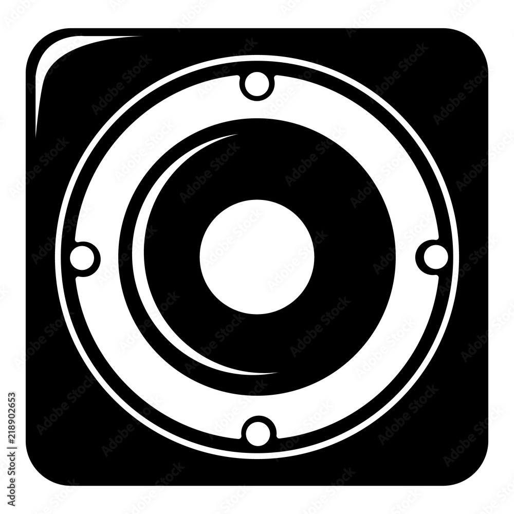 Poster speaker icon . simple illustration of speaker vector icon for web design isolated on white backgroun